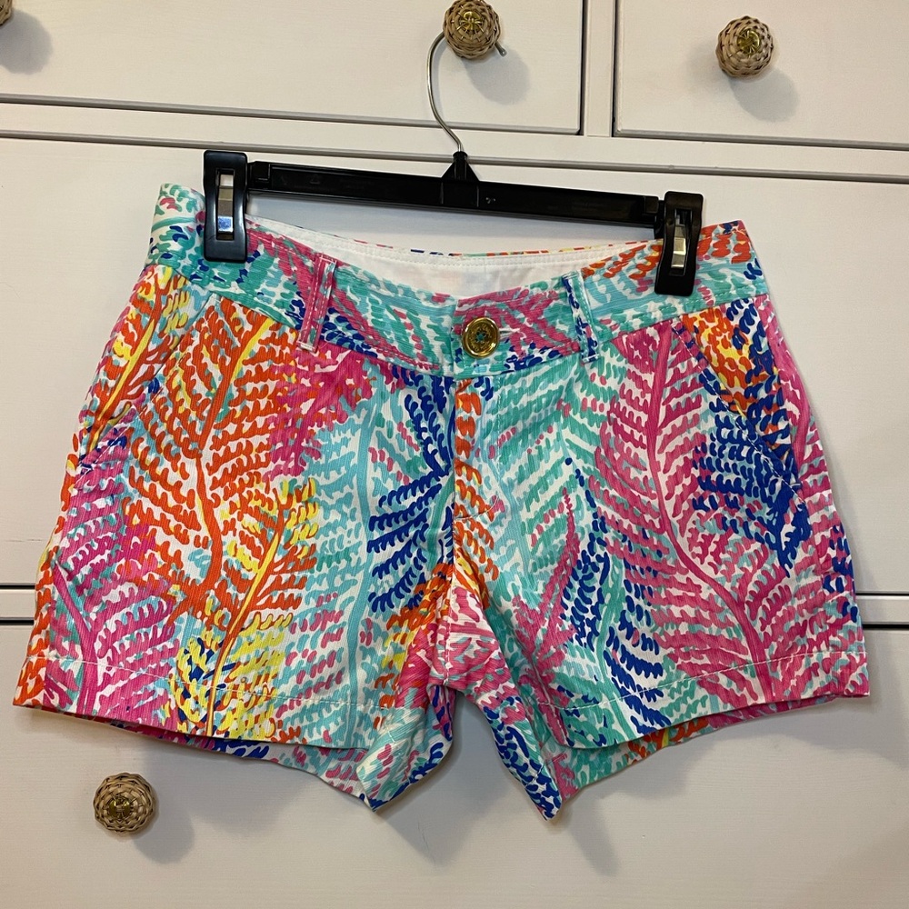 Lily Pulitzer The Callahan Short- Marine/Leaf Print